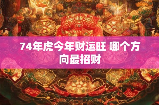 74年虎今年财运旺 哪个方向最招财