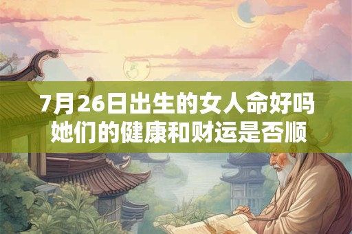 7月26日出生的女人命好吗 她们的健康和财运是否顺利