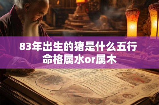 83年出生的猪是什么五行 命格属水or属木
