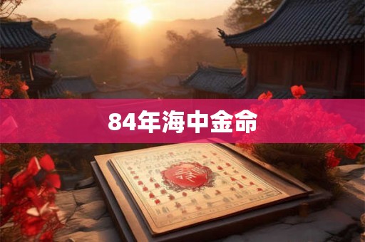84年海中金命
