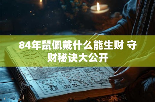 84年鼠佩戴什么能生财 守财秘诀大公开