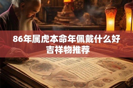 86年属虎本命年佩戴什么好 吉祥物推荐