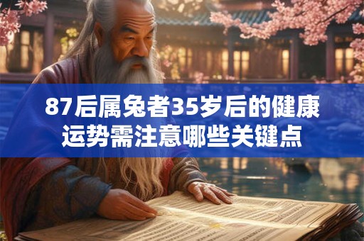 87后属兔者35岁后的健康运势需注意哪些关键点