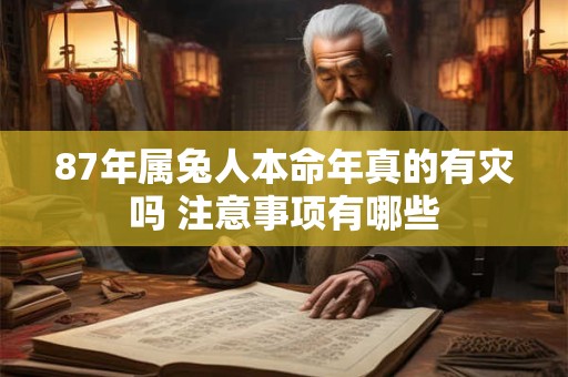 87年属兔人本命年真的有灾吗 注意事项有哪些