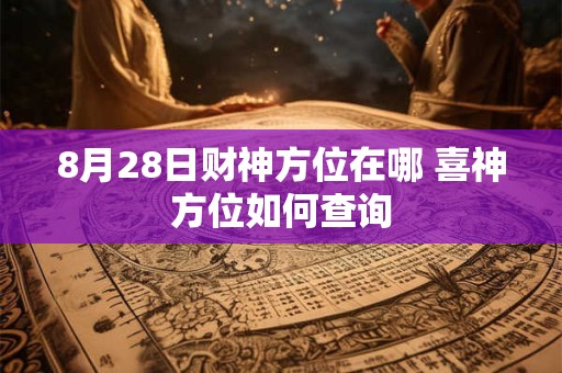 8月28日财神方位在哪 喜神方位如何查询
