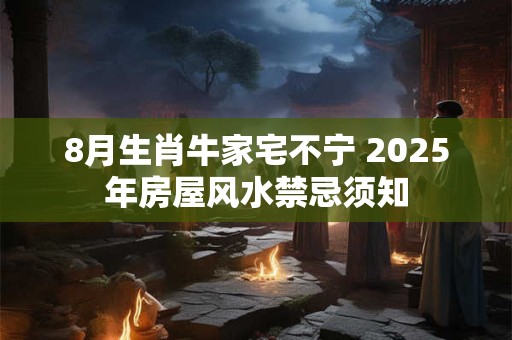 8月生肖牛家宅不宁 2025年房屋风水禁忌须知
