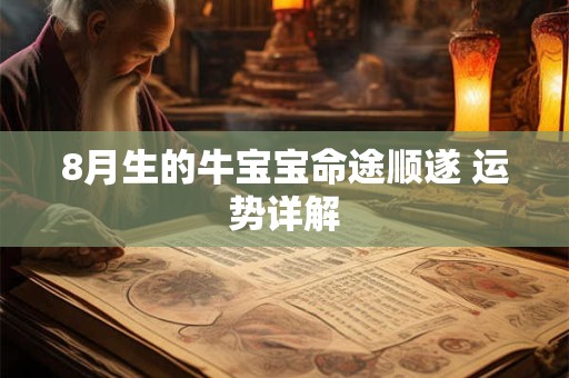 8月生的牛宝宝命途顺遂 运势详解