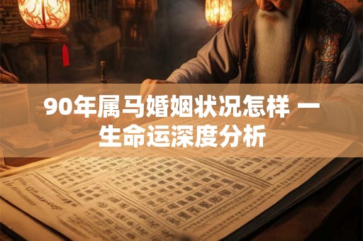 90年属马婚姻状况怎样 一生命运深度分析