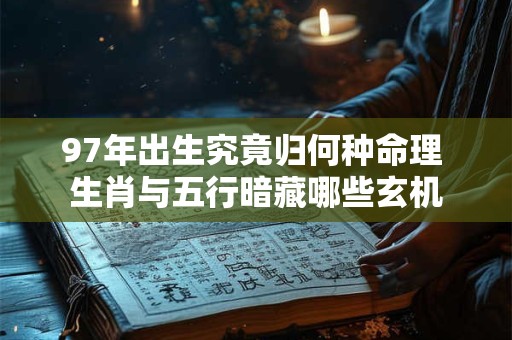 97年出生究竟归何种命理 生肖与五行暗藏哪些玄机