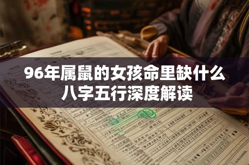 96年属鼠的女孩命里缺什么 八字五行深度解读