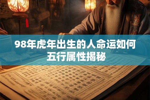 98年虎年出生的人命运如何 五行属性揭秘