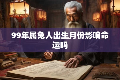 99年属兔人出生月份影响命运吗