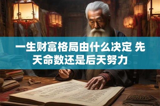 一生财富格局由什么决定 先天命数还是后天努力