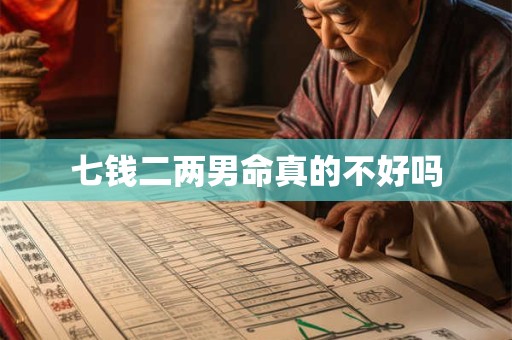 七钱二两男命真的不好吗