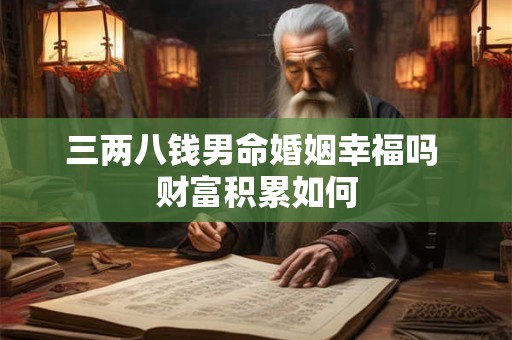 三两八钱男命婚姻幸福吗 财富积累如何