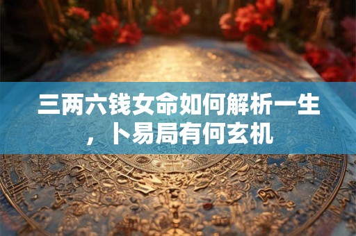 三两六钱女命如何解析一生，卜易局有何玄机