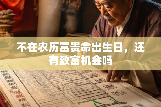 不在农历富贵命出生日，还有致富机会吗