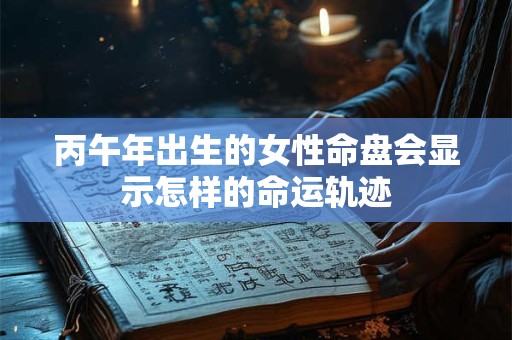丙午年出生的女性命盘会显示怎样的命运轨迹