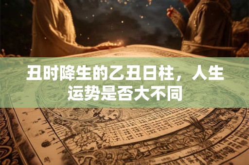 丑时降生的乙丑日柱，人生运势是否大不同