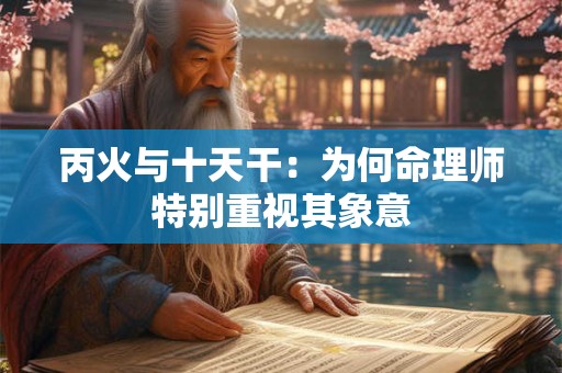 丙火与十天干：为何命理师特别重视其象意