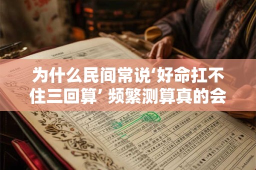 为什么民间常说‘好命扛不住三回算’ 频繁测算真的会影响运势吗