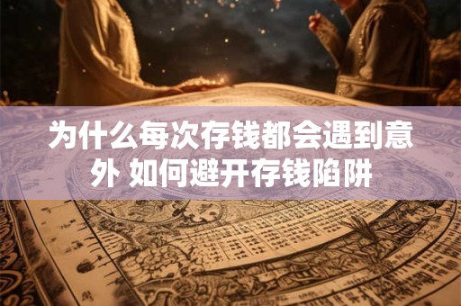 为什么每次存钱都会遇到意外 如何避开存钱陷阱