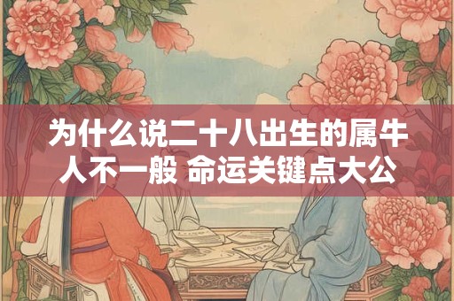 为什么说二十八出生的属牛人不一般 命运关键点大公开