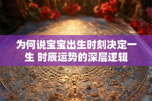 为何说宝宝出生时刻决定一生 时辰运势的深层逻辑