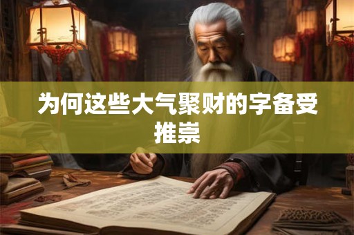 为何这些大气聚财的字备受推崇