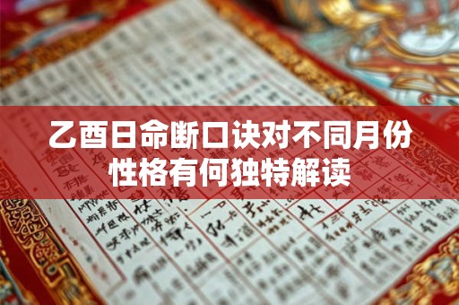 乙未日柱遇三命通会，命运轨迹会否发生巨变