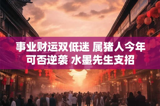 事业财运双低迷 属猪人今年可否逆袭 水墨先生支招