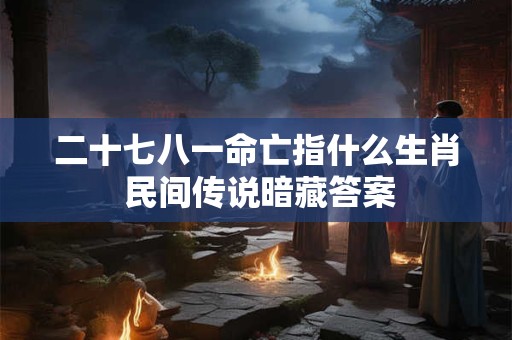 二十七八一命亡指什么生肖 民间传说暗藏答案