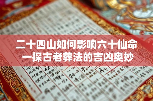 二十四山如何影响六十仙命 一探古老葬法的吉凶奥妙
