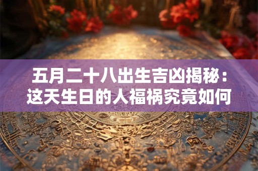 五月二十八出生吉凶揭秘：这天生日的人福祸究竟如何