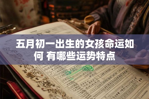 五月初一出生的女孩命运如何 有哪些运势特点