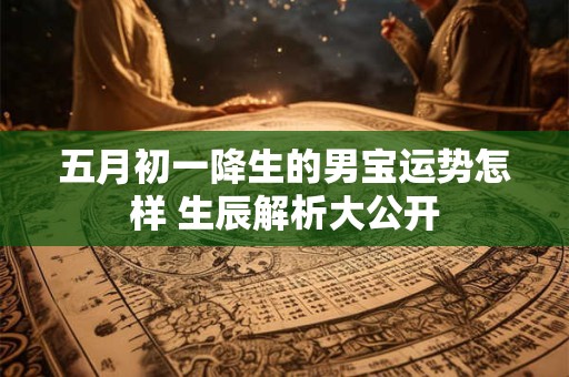 五月初一降生的男宝运势怎样 生辰解析大公开