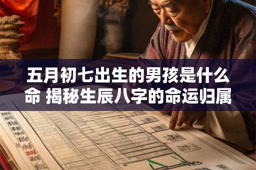 五月初七出生的男孩是什么命 揭秘生辰八字的命运归属