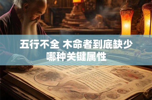 五行不全 木命者到底缺少哪种关键属性
