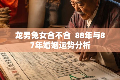 龙男兔女合不合  88年与87年婚姻运势分析