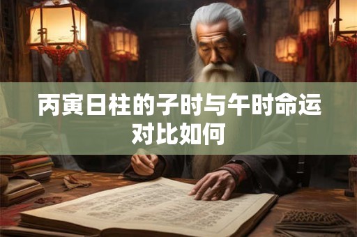 丙寅日柱的子时与午时命运对比如何