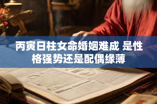 丙寅日柱女命婚姻难成 是性格强势还是配偶缘薄