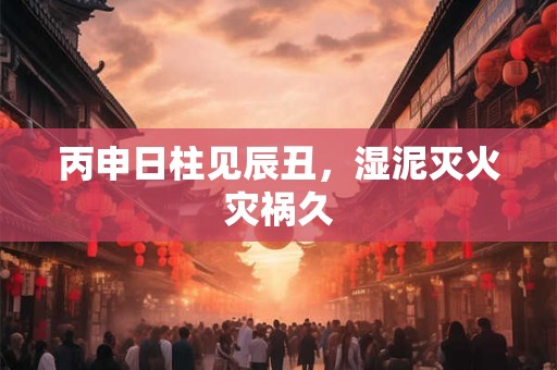 丙申日柱见辰丑，湿泥灭火灾祸久