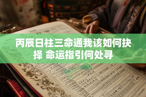 丙辰日柱三命通我该如何抉择 命运指引何处寻