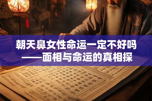 朝天鼻女性命运一定不好吗 ——面相与命运的真相探讨