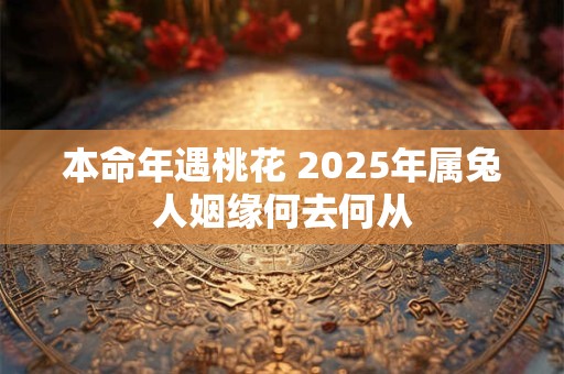本命年遇桃花 2025年属兔人姻缘何去何从