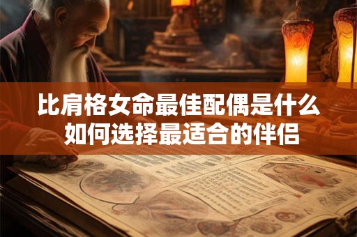 详细阅读:比肩格女命最佳配偶是什么 如何选择最适合的伴侣 比肩格女命最佳配偶是什么 如何选择最适合的伴侣