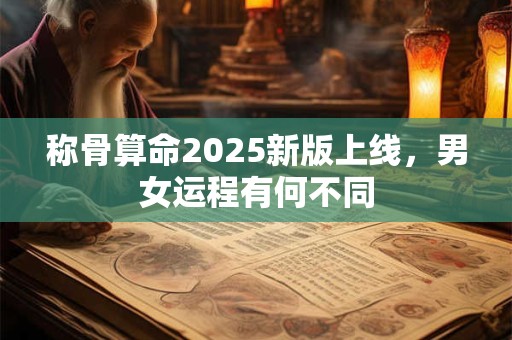 称骨算命2025新版上线，男女运程有何不同