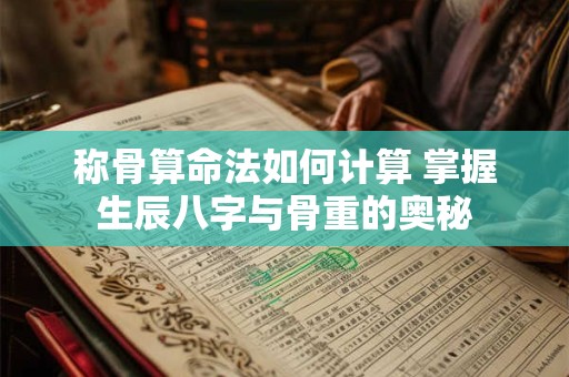 称骨算命法如何计算 掌握生辰八字与骨重的奥秘
