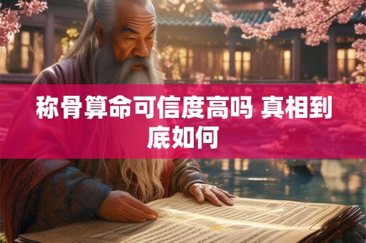 详细阅读:称骨算命可信度高吗 真相到底如何 称骨算命可信度高吗 真相到底如何