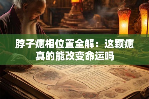 脖子痣相位置全解：这颗痣真的能改变命运吗